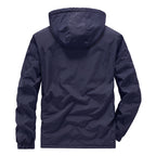 Men's casual outdoor hooded jacket in large size, with multiple pockets and thick fleece, this is a men's style jacket-Casual Fashion - The Artisan's Wardrobe