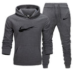 Printed Fleece Hoodie Set for Men and Women - Casual Sports Autumn and Winter Fashion Pullover-Casual Fashion - The Artisan's Wardrobe