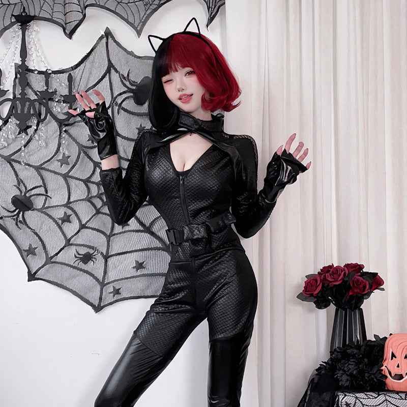 Halloween Costume Adult Female Wonder Woman Cat Costume Jumpsuit Cat Girl Women's Clothing-Casual Fashion - The Artisan's Wardrobe