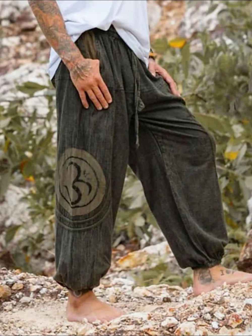 Men's Plus Size Jogger Pants with Pockets and Drawstring-Casual Fashion - The Artisan's Wardrobe