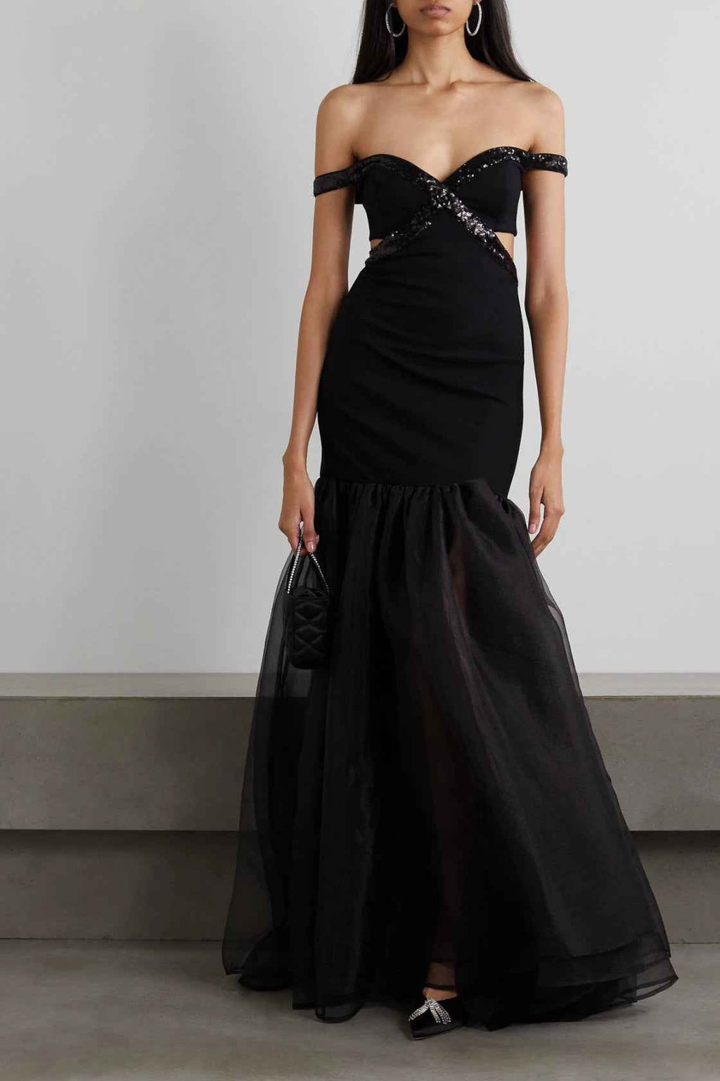 One Shoulder Fishtail Evening Dress - Fashionable High-End Mesh Bandage Dress for Women-Casual Fashion - The Artisan's Wardrobe