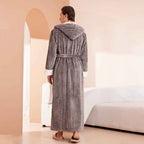 Couple's Extra Long Bathrobe - European Size Hooded Men's and Women's Sleeping Robe-Casual Fashion - The Artisan's Wardrobe