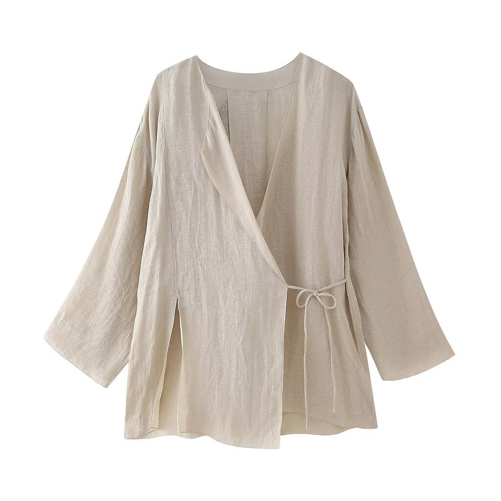 Spring Split Suit Jacket Wide Pants - Stylish New Look for Spring-Casual Fashion - The Artisan's Wardrobe