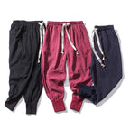 Men's Linen Casual Pants - Spring and Autumn Loose Bun Leg Style, Chinese Japanese Fashion-Casual Fashion - The Artisan's Wardrobe