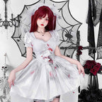 European and American Style Goth Halloween Costume - Adult Witch Tailcoat and Vampire Bride Performance Dress-Casual Fashion - The Artisan's Wardrobe