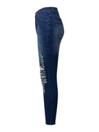 Distressed Skinny Jeans with Pockets-Casual Fashion - The Artisan's Wardrobe