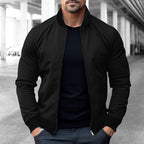 Autumn and Winter Men's Hoodie Jacket with Stand Up Collar and Zipper for Casual Style-Casual Fashion - The Artisan's Wardrobe