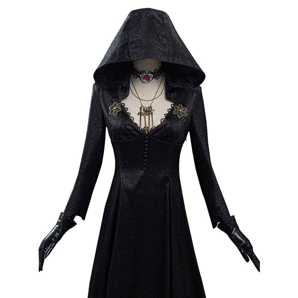 Evil Village Vampire Lady Costume for Halloween Carnival – Cosplay Dress Outfit-Casual Fashion - The Artisan's Wardrobe
