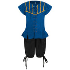 Halloween Children's Pirate Costume for Cosplay and Caribbean Party Performance-Casual Fashion - The Artisan's Wardrobe