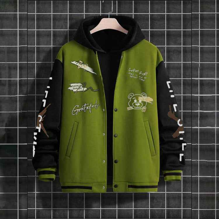 Men's Baseball Jacket - Trendy American High Street Casual Jacket for Spring and Autumn-Casual Fashion - The Artisan's Wardrobe