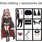 Ultimate Angel Cosplay Costume Set for Women - Halloween Vampire Anime Kruru Outfit-Casual Fashion - The Artisan's Wardrobe