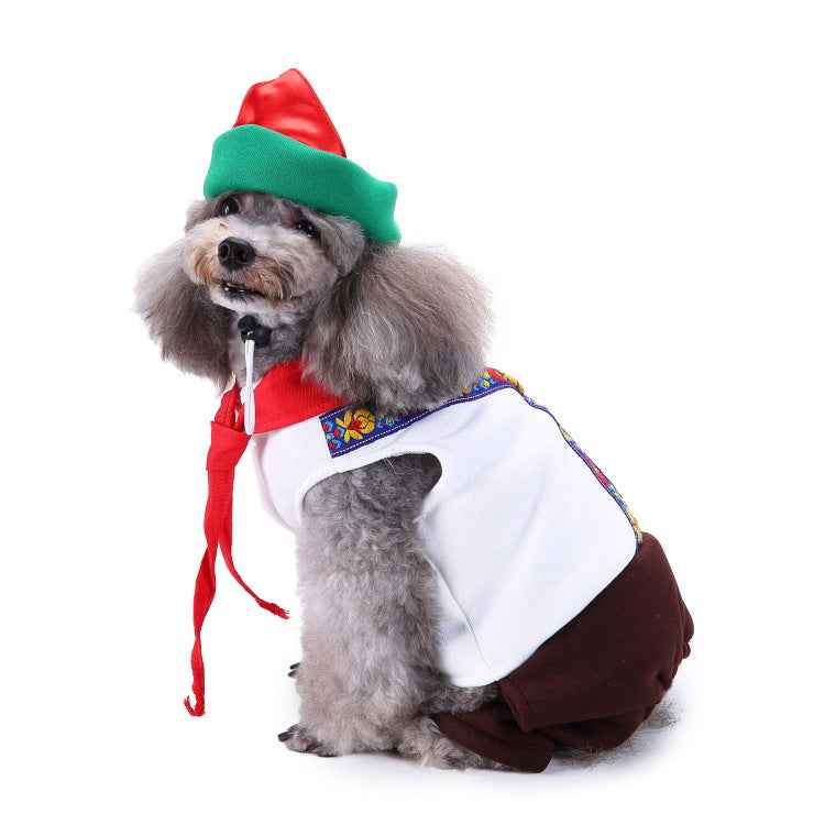 Christmas Pet Clothes for Outdoor Dog Walking – Festive Pet Supplies-Casual Fashion - The Artisan's Wardrobe