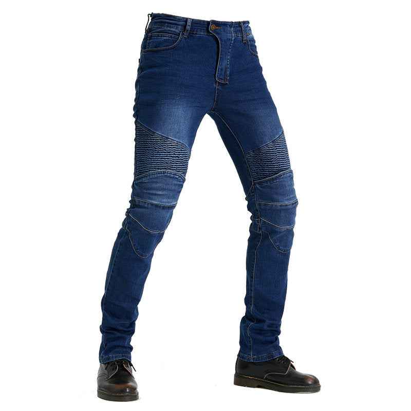 Motorcycle Racing Jeans - Shatterproof Off-Road Racing Rider Straight Pants-Casual Fashion - The Artisan's Wardrobe