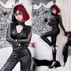 Halloween Costume Adult Female Wonder Woman Cat Costume Jumpsuit Cat Girl Women's Clothing-Casual Fashion - The Artisan's Wardrobe