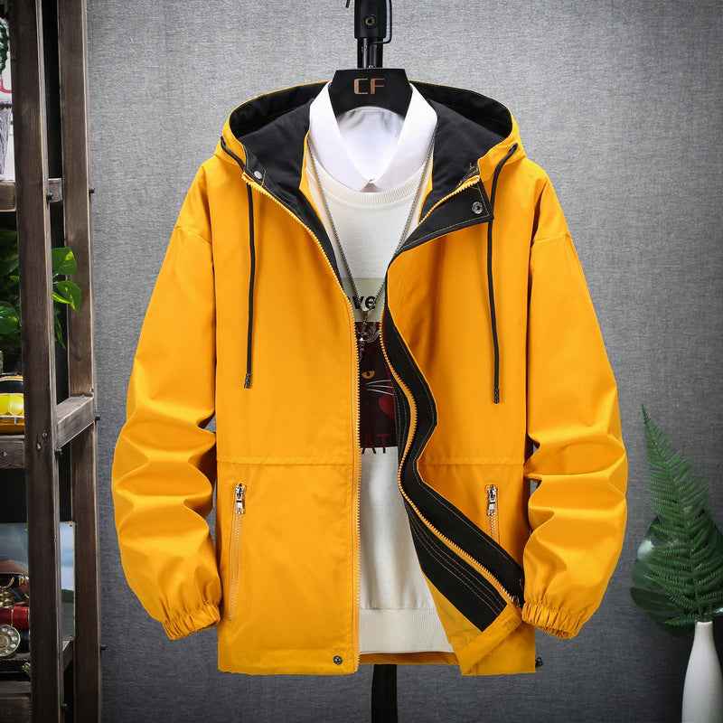 Men's Hooded Workwear Jacket - Casual Fashion Trend Japanese Style-Casual Fashion - The Artisan's Wardrobe