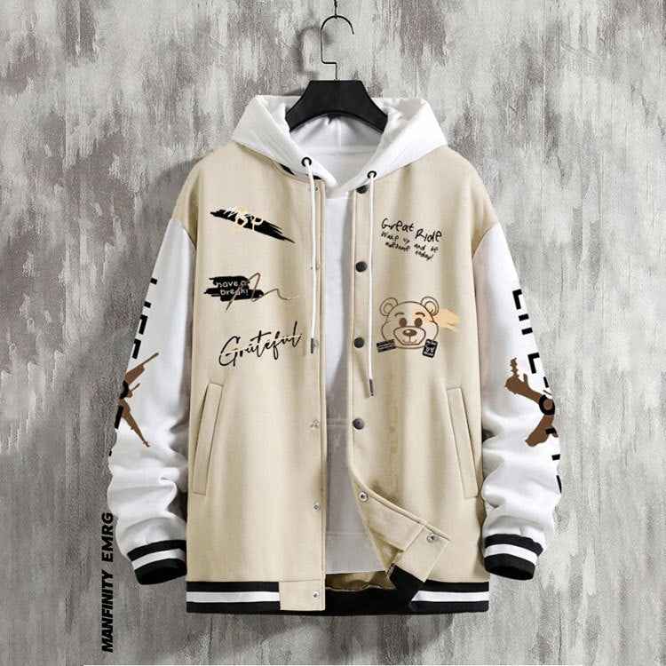 Men's Baseball Jacket - Trendy American High Street Casual Jacket for Spring and Autumn-Casual Fashion - The Artisan's Wardrobe