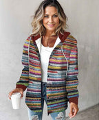 Women's Plaid Jacket - Large Style for Autumn and Winter-Casual Fashion - The Artisan's Wardrobe
