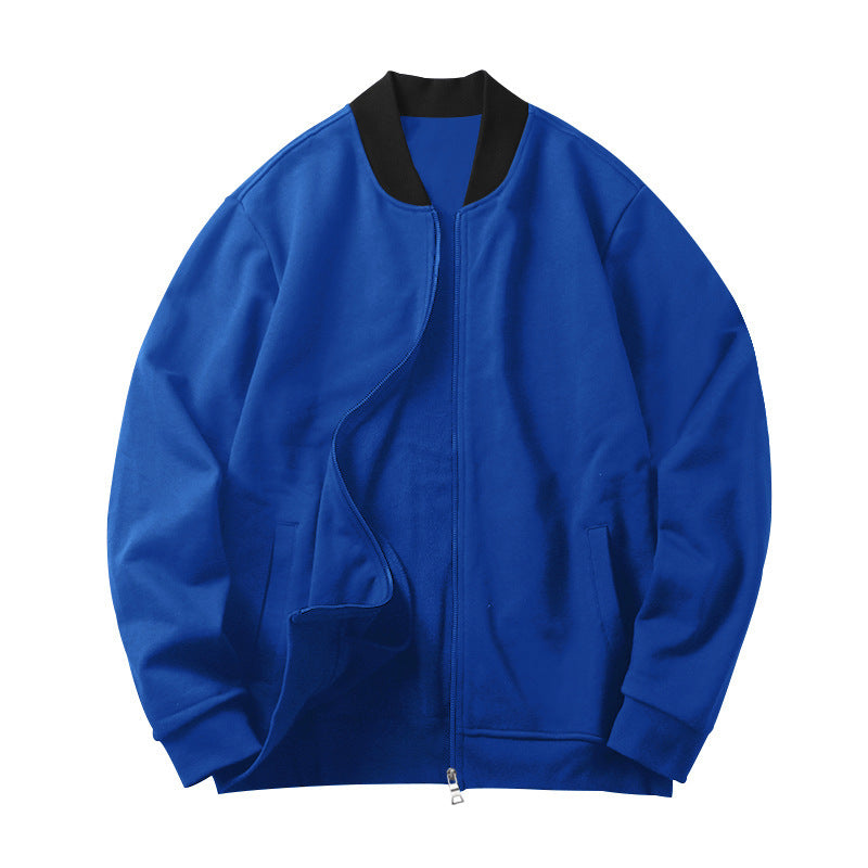 Autumn and Winter Men's Hoodie Jacket with Stand Up Collar and Zipper for Casual Style-Casual Fashion - The Artisan's Wardrobe
