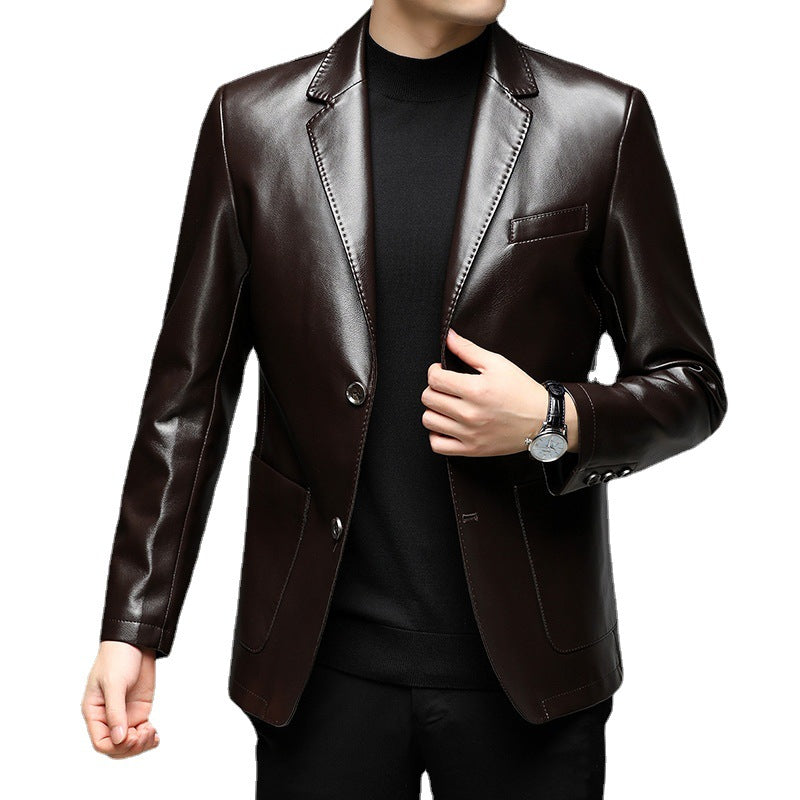 Autumn men's suit jacket middle-aged business casual men's suit jacket men's suit jacket-Casual Fashion - The Artisan's Wardrobe
