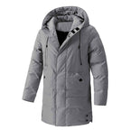 Winter Plus Size Men's Winter Cotton Jacket - Korean Casual Fashion Versatile Medium Long Design-Casual Fashion - The Artisan's Wardrobe