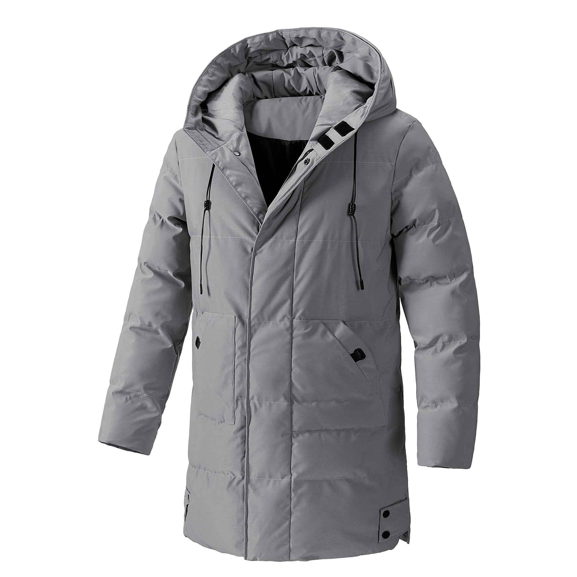 Winter Plus Size Men's Winter Cotton Jacket - Korean Casual Fashion Versatile Medium Long Design-Casual Fashion - The Artisan's Wardrobe
