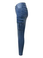 Skinny Jeans with Pockets-Casual Fashion - The Artisan's Wardrobe