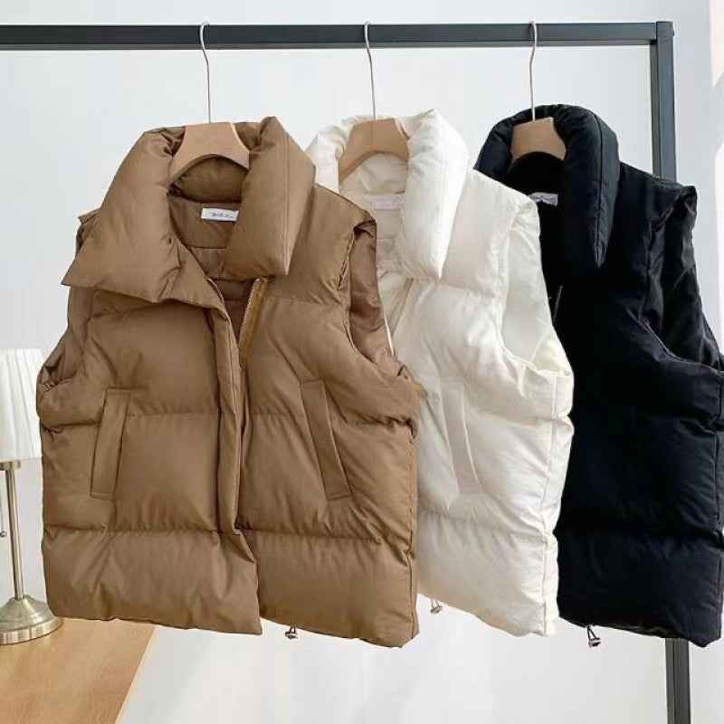 Short Down Vest Women's Casual Versatile Jacket Trend