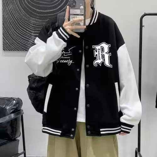 Trendy Baseball Jacket Men - Casual Upper Garment-Casual Fashion - The Artisan's Wardrobe