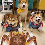 Halloween Dog Costume Knife Doll for Small and Medium-Sized Dogs - Funny Transformation-Casual Fashion - The Artisan's Wardrobe