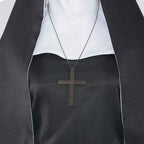 Halloween Nun Costume - The Nun Ghost Sister Cosplay Outfit, Black Horror Priest Costume-Casual Fashion - The Artisan's Wardrobe