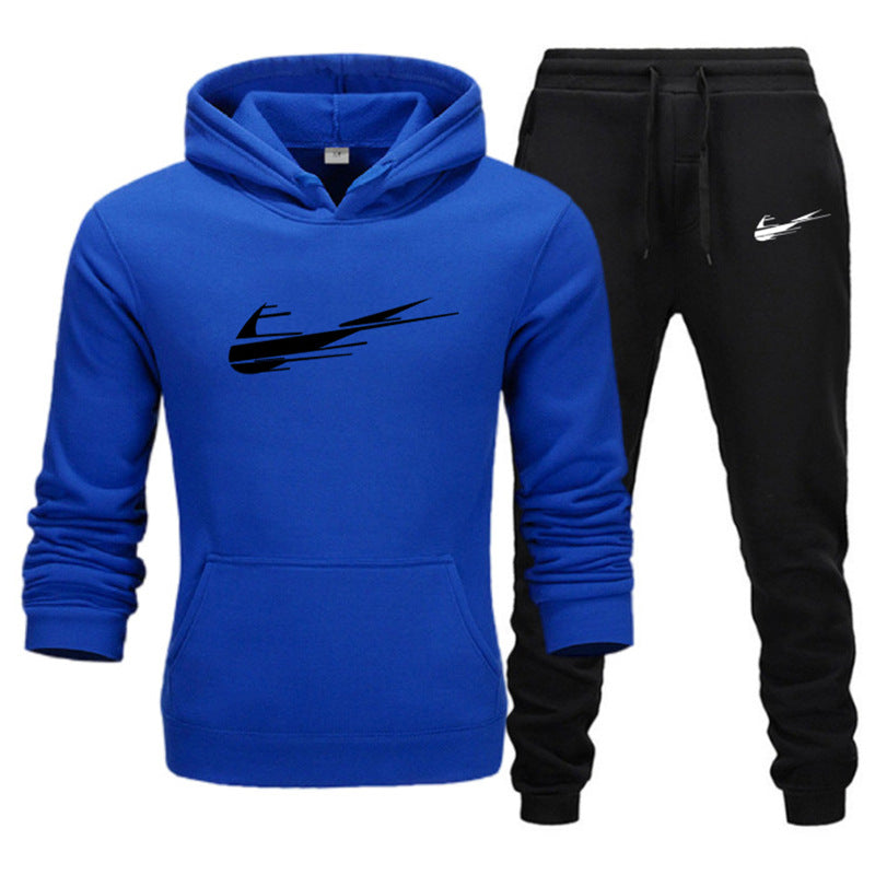 Printed Fleece Hoodie Set for Men and Women - Casual Sports Autumn and Winter Fashion Pullover-Casual Fashion - The Artisan's Wardrobe