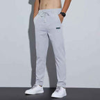 Thin ice silk pants for men, business men, casual pants, trendy straight leg loose sports pants-Casual Fashion - The Artisan's Wardrobe