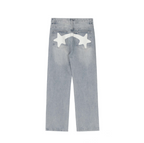 American High Street Pentagram Printed Jeans for Men - Fashion Brand Street Loose Wide Leg Casual Trousers-Casual Fashion - The Artisan's Wardrobe
