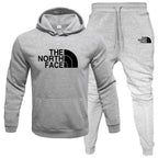 Men's Fleece Hoodie Sweatshirt Set - Printed Casual Sports Set-Casual Fashion - The Artisan's Wardrobe