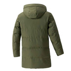 Winter Plus Size Men's Winter Cotton Jacket - Korean Casual Fashion Versatile Medium Long Design-Casual Fashion - The Artisan's Wardrobe