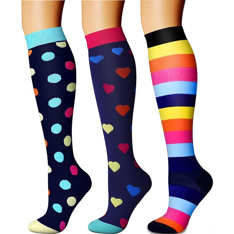 Sports Compression Socks for Skipping Rope, Cycling, and Athletic Performance-Casual Fashion - The Artisan's Wardrobe