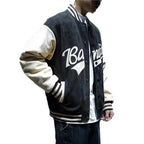 Deer Skin Baseball Jacket for Men – Trendy Japanese Loose Retro Style Spring & Autumn Windproof Sports Wear-Casual Fashion - The Artisan's Wardrobe