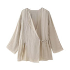 Spring Split Suit Jacket Wide Pants - Stylish New Look for Spring-Casual Fashion - The Artisan's Wardrobe