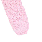 Women's Pink Knit Cardigan - Long Sleeved V-Neck Hollow Thick Loose Knit Jacket-Casual Fashion - The Artisan's Wardrobe