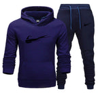 Printed Fleece Hoodie Set for Men and Women - Casual Sports Autumn and Winter Fashion Pullover-Casual Fashion - The Artisan's Wardrobe