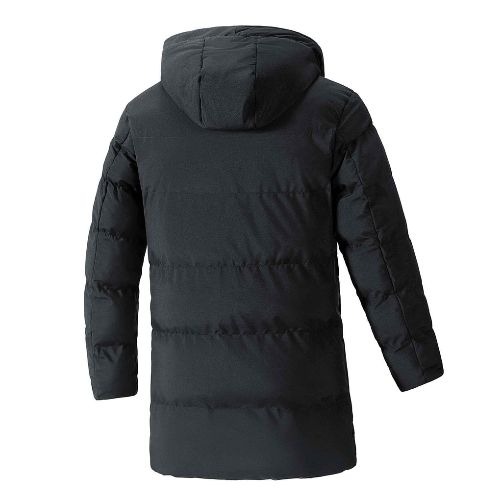 Winter Plus Size Men's Winter Cotton Jacket - Korean Casual Fashion Versatile Medium Long Design-Casual Fashion - The Artisan's Wardrobe