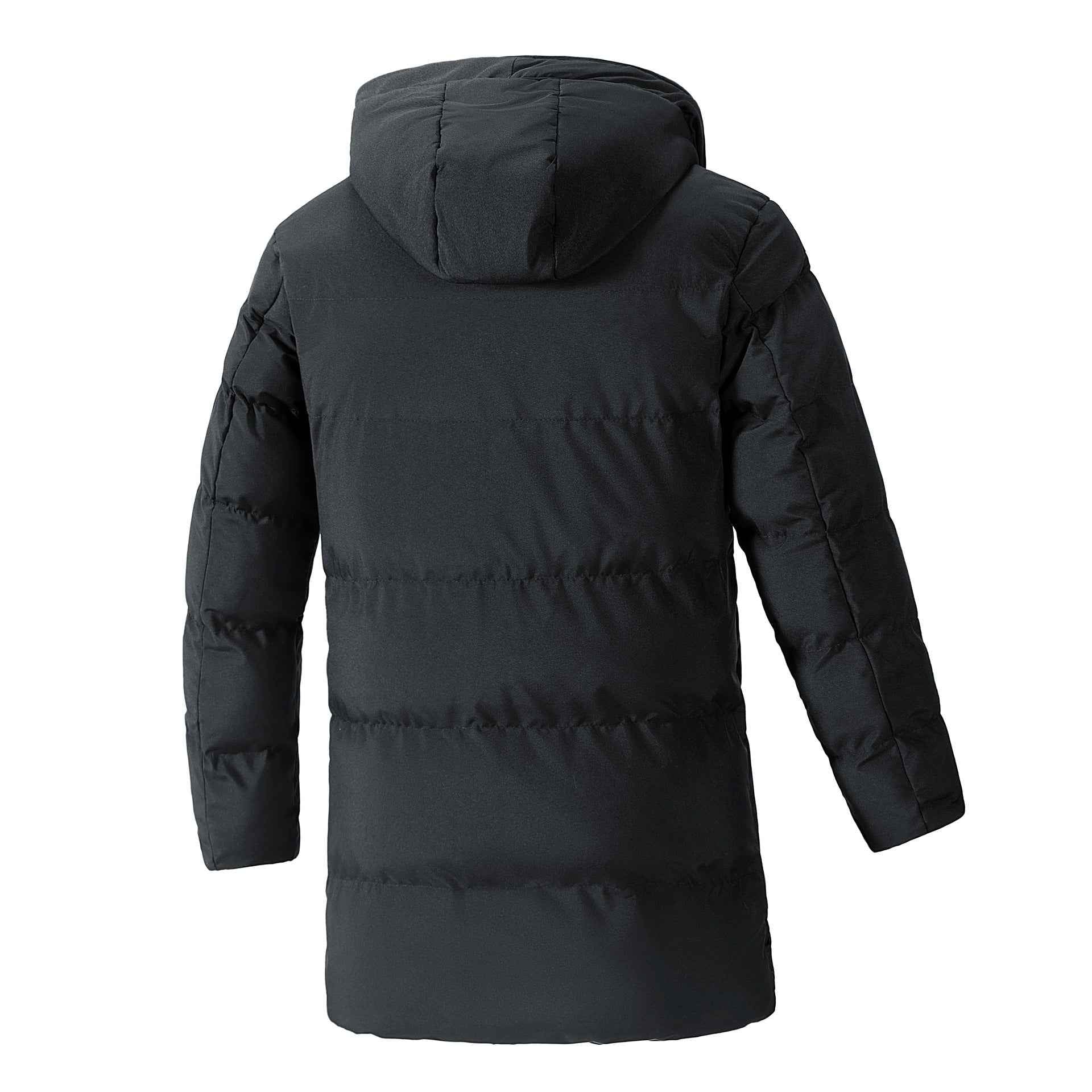 Winter Plus Size Men's Winter Cotton Jacket - Korean Casual Fashion Versatile Medium Long Design-Casual Fashion - The Artisan's Wardrobe