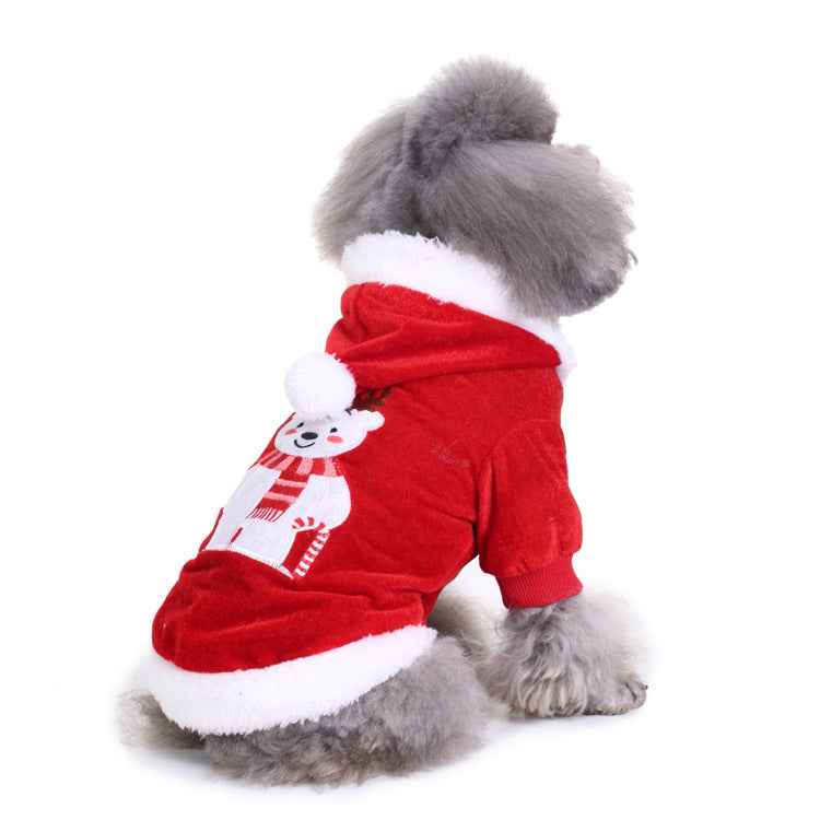 Christmas Pet Clothes for Outdoor Dog Walking – Festive Pet Supplies-Casual Fashion - The Artisan's Wardrobe