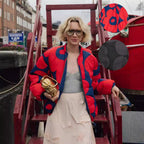 Standing Collar Pilot Jacket  Stylish Printed Cotton Jacket-Casual Fashion - The Artisan's Wardrobe