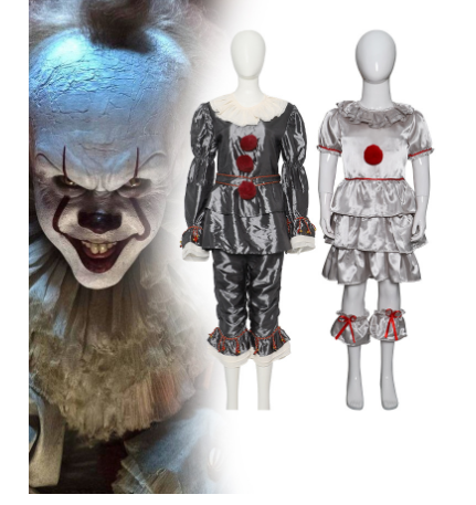 Halloween Clown Costume Luxury Pennywise Clown Costume for Adults - Cosplay Party Props and Movie Dress Up Accessories-Casual Fashion - The Artisan's Wardrobe