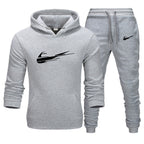 Printed Fleece Hoodie Set for Men and Women - Casual Sports Autumn and Winter Fashion Pullover-Casual Fashion - The Artisan's Wardrobe