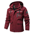 Men's Lightweight Waterproof Windbreaker Jacket - Spring and Autumn Hooded Outdoor Windproof Jacket for Hiking-Casual Fashion - The Artisan's Wardrobe