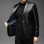 Autumn men's suit jacket middle-aged business casual men's suit jacket men's suit jacket-Casual Fashion - The Artisan's Wardrobe