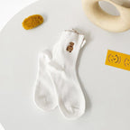 Women's Bear Cotton Socks - Comfortable Soft Crew Sports Socks Set of 6 Pairs-Casual Fashion - The Artisan's Wardrobe