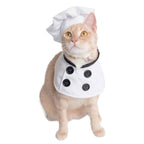 Dog Chef Costume Hat Set for Pets - Halloween Cosplay Porch Goose Outfit-Casual Fashion - The Artisan's Wardrobe